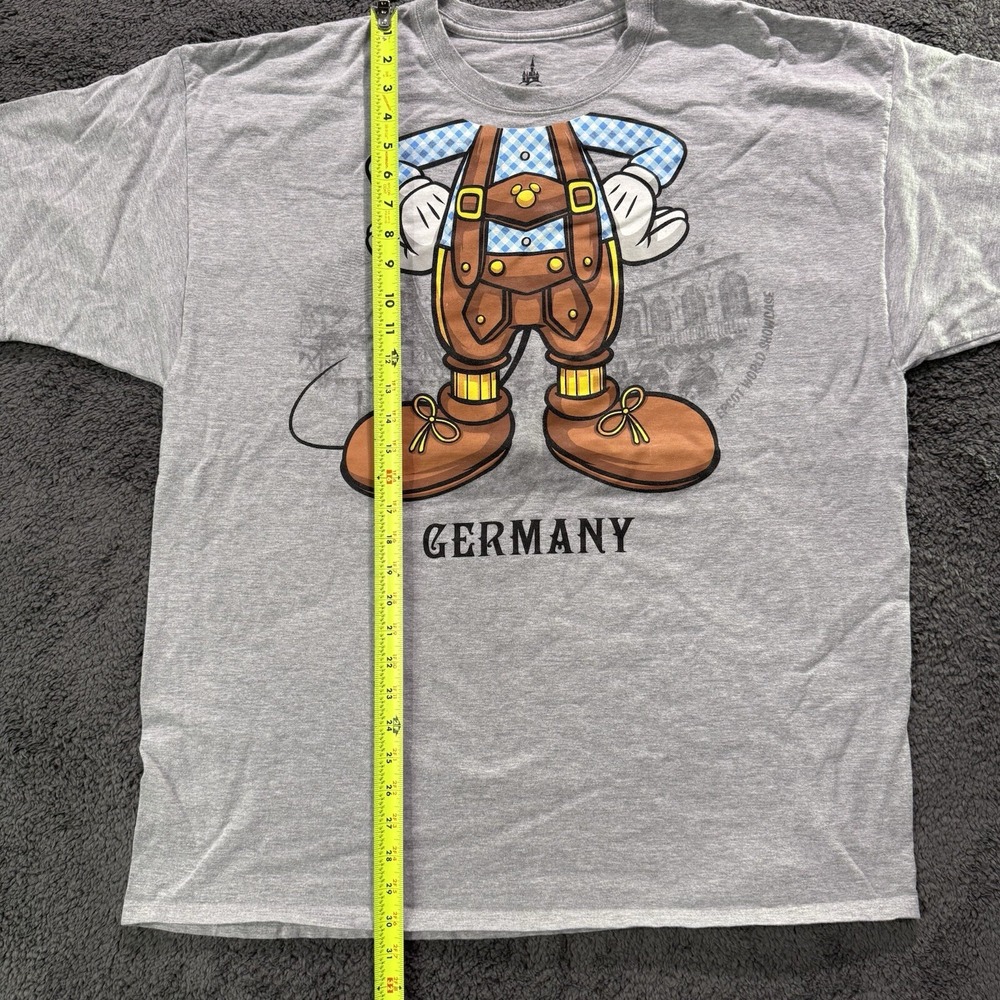 Disney Parks Epcot World Showcase Germany Shirt Gray Body Graphic Overall XXL - Picture 7 of 13